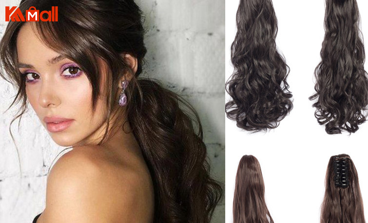 brown ponytail lace wig lace front  wig